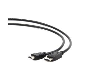 Gembird CC-DP-HDMI-10M 10M HDMI Type to (Standard) Black Displayport Video Cable