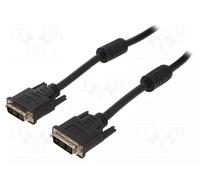 Gembird DVI-D/DVI-D 1,8 M-Cavo DVI (DVI-D/DVI-D, Maschile, Uomo, Nero, UL, ISO 9002)