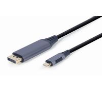 Gembird CC-USB3C-DPF-01-6 Cavo e adattatore video DisplayPort USB Type-C da 1,8 m Nero, grigio - Nouvo