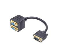 Gembird cc-vgax2 - 20 cm VGA Cable - VGA Cables (2 x VGA (D-Sub), VGA (D-Sub), F