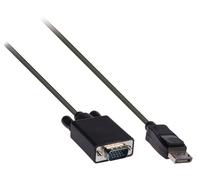 Gembird CCP-DPM-VGAM-6 Cavo DisplayPort a VGA maschio/maschio 1,8 m Nero