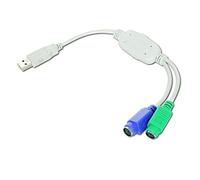 Gembird UAPS12 cavo PS/2 0,3 m 2x 6-p Mini-DIN USB A Bianco