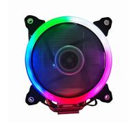 GEMBIRD CPU-HURACAN-ARGB-X130 computer cooling system Processor Air Cooler 12 cm Black White