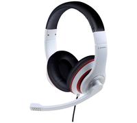 Gembird MHS-03-WTRDBK cuffia e auricolare Cablato A Padiglione Giocare Nero, Rosso, Bianco
