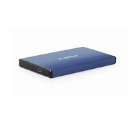 Gembird EE2-U3S-3-DB CAJA EXTERNA HDD USB 3.0 2.5" ALLUMINIO CEPILLADO AZUL