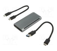 Gembird EE2280-U3C-03 Case per dischi di archiviazione Altoparlante ssd Nero M.2 - Nouvo
