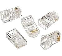 Gembird Connettore modulare LC-8P8C-001/100 8P8C RJ45 trasparente per LAN solido confezione da 100