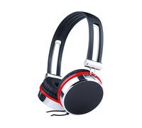 GEMBIRD MHS-903 AURICOLARI, Nero, Rosso, Argento