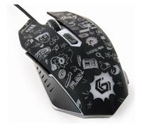 Gembird Mouse 6 Pulsanti Cablato Ottico Led Nero