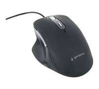 Gembird MUS-6B-02 Mouse Cablato Ottico Nero 6 Tasti 1200 dpi, 1800 dpi, 2400 dp