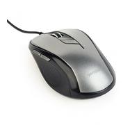 Gembird MUS6B01BG Mouse ottico 1600 DPI Nero/Grigio