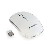 Mouse GEMBIRD MUSW-4B-01-W, bianco, senza fili, USB nano receiver