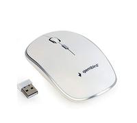 Mouse GEMBIRD MUSW-4B-01-W, bianco, senza fili, USB nano receiver
