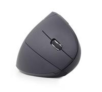 Gembird Musw-ergo-01 - Mouse a destra, design verticale, ottico, RF wireless, 1600 dpi, colore: nero