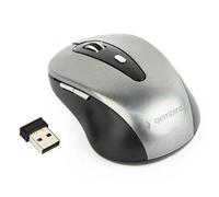 Mouse GEMBIRD MUSW-4B-04-BG, nero-grigio, senza fili, USB nano receiver