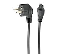 Gembird PC-186-ML12-3M cavo elettrico nero CEE7/7 accoppiatore C5 - Nouvo