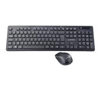 gembird Kabelloses Desktop-Set schwarz US-Layout NUOVO