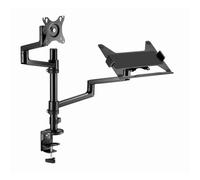 Gembird MA-DA-04 Supporto da Tavolo con Braccio per Monitor e Vassoio per Laptop 17"-32" Max 8 Kg