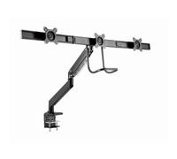 Gembird Supporto da Tavolo per Monitor MA-DA3-03 Braccio singolo 3 monitor 17-27" Nero 18 kg