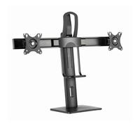 Gembird MS-d2-01 Supporto da Tavolo per Due Monitor 27" VESA 100 Max 7Kg Nero