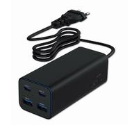 Gembird TA-UC-2A2C-PD100-01-BK Caricatore USB GaN 100W 4 Porte USB-C/USB-A Nero