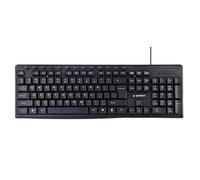 GEMBIRD TECLADO (Ingles) Multimedia KB-UM-107 USB, DISEÃ‘O DE EE. UU., Negro