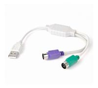 Gembird UAPS12 cavo PS/2 0,3 m 2x 6-p Mini-DIN USB A Bianco