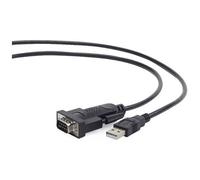 Gembird UAS-DB9M-02 Cavo USB a seriale DB-9 maschio/maschio 1,5 m Nero