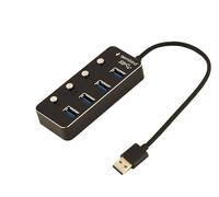 Gembird UHB-U3P4P-01 Hub e concentratore USB 3.2 Gen 1 (3.1 Gen 1) Type-A 5000 Mbps Nero - Nouvo