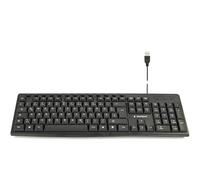 Gembird KB-UM-107-DE USB Tastiera Tedesco, QWERTZ Nero pulsanti multimedia, Pul