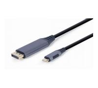 Gembird USB Type-C A DISPLAYPORT SPACE GREY CABLE 1.8M CC-USB3C-DPF-01-6