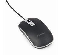 MOUSE GEMBIRD MUS-4B-06-BS, Collegamento USB Typ-A, Scrolling a Rotella, Risoluzione max 1200 dpi, forma ergonomica, Nero, Argento