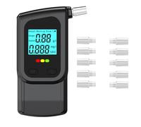 GemCoo Alcol Test Portatile, Etilometro Portatile Certificato 3 Secondi con Schermo LED, Doppia modalità per Test Rapido e Precisione, incl. 10 Bocchini