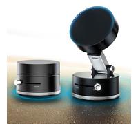 GemCoo Porta Cellulare Auto Magnetico per MagSafe Supporto Telefono Auto con Ventosa a Vuoto 360° Rotazione Pieghevole Porta Cellulare Magnetico Compatibili con iPhone 16 pro 15 14 13 12 11