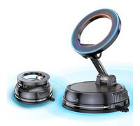 GemCoo Porta Cellulare Auto Magnetico per MagSafe Supporto Telefono Auto con Ventosa a Vuoto 360° Rotazione Pieghevole Porta Cellulare Magnetico per iPhone 17 16 15 14 13 12 & Custodia MagSafe