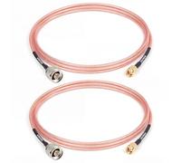 GEMEK Cavo SMA maschio a N maschio, 1,2 m, 2 pezzi, RG316 SMA a N cavo 50 Ohm per router WiFi, ricevitore GPS, antenna, ripetitore di segnale