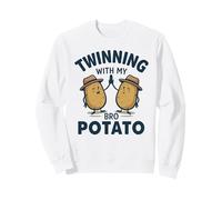 Gemellaggio con Il Mio Fratello Patata Divertente Fratelli Gemelli Felpa