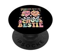 Gemellaggio con la mia migliore amica della scuola - Simpatico abbinamento di due giorni PopSockets PopGrip Adesivo