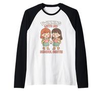 Gemellaggio con la mia Migliore Amica della Scuola Twin Day Maglia con Maniche Raglan