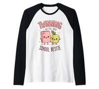 Gemellaggio con la mia Migliore Amica della Scuola Twin Day Maglia con Maniche Raglan