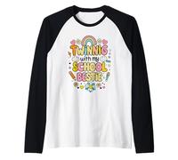 Gemellaggio con la mia Migliore Amica della Scuola Twin Day Maglia con Maniche Raglan