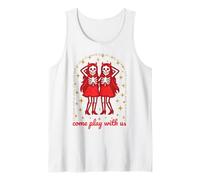 Gemelle Fantasma Ragazze diavolette spaventose Halloween Canotta