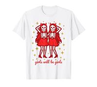 Gemelle Fantasma Ragazze diavolette spaventose Halloween Maglietta