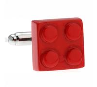 Gemelli a blocchi for uomo, gemelli for camicia con bottoni a pressione, gioielli da regalo for padre e marito.(Rot)