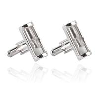 Gemelli a clessidra veri for uomo, gemelli personalizzati alla moda for camicie da lavoro e abbigliamento formale(Wit)