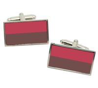 Gemelli A Forma Di Bandiera Di Burgos (Spagna) In Scatola Regalo In Cromo