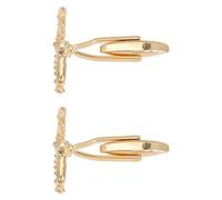 Gemelli a Forma di Saxofono in Ottone, Stile Moda per Uomo | Set, Colore Oro, Facili da Indossare, Regalo per Amici e Fidanzato, per Anniversario