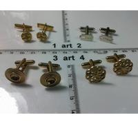 GEMELLI A SCATTO X CAMICIA bellissimi eleganti cufflinks 1 coppia ARTIGIANALI