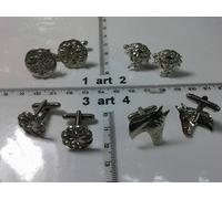 GEMELLI A SCATTO X CAMICIA bellissimi eleganti cufflinks 1 coppia ARTIGIANALI