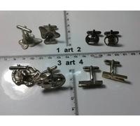 GEMELLI A SCATTO X CAMICIA bellissimi eleganti cufflinks 1 coppia ARTIGIANALI